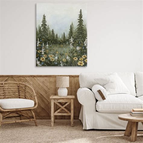 Stupell Industries Forest Meadow Clearing Canvas Wall Art By Hollihocks ...