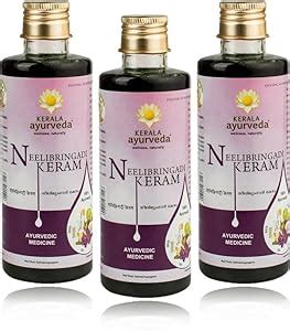 Buy Kerala Ayurveda Neelibringadi Keram Hair Oil (200 ml) x Pack of 3 ...