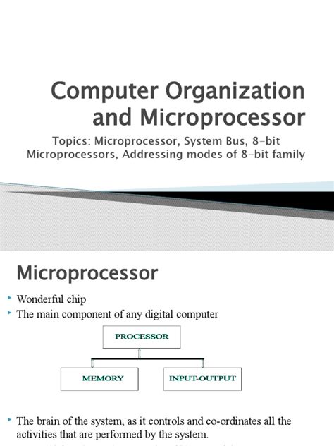 Image result for Microprocessor in Computer System Organization