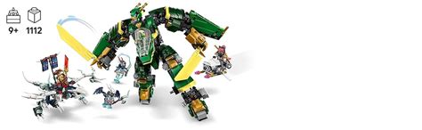 LEGO NINJAGO Lloyd’s Jet Mech Ninja Toy Building Kit 71845 Building ...