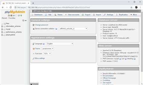 Pi Running MySQL Browser 的图像结果