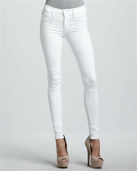 white skinny jeans | Womens white jeans, Super skinny jeans, White jeans