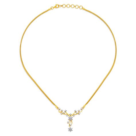 Emilia Diamond Necklace in Floral Design