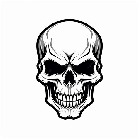 Premium Vector | Pen hand drawing human skull teeth skeleton hand draw ...
