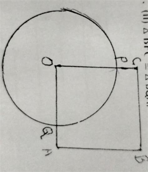 In the following figure,OABC is a square.A circle is drawn with O as ...