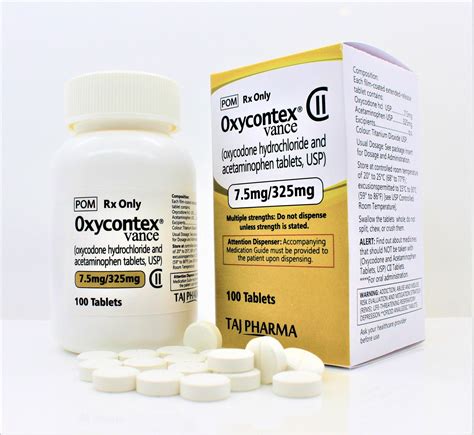 Oxycodone & Acetaminophen Tablet (7.5mg+375mg) Manufacturers