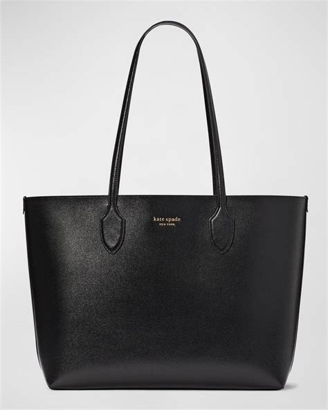 Kate Spade Bleecker Large Saffiano Leather Tote Bag in Black | Lyst