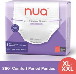 Nua Comfort Disposable Period Panties XL-XXL | Ultra-Absorbent ...