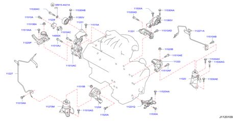Nissan Murano Engine Mount Bracket (Left, Front) - 11274-JP01B | Murfreesboro Nissan ...