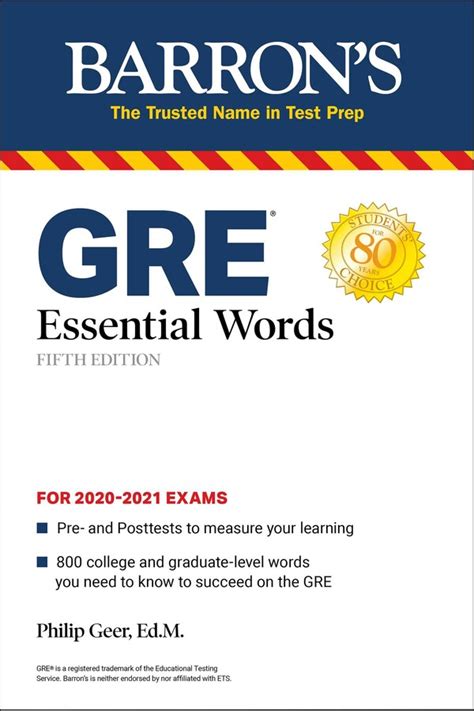 GRE Essential Words | Book by Philip Geer Ed.M. | Official Publisher ...
