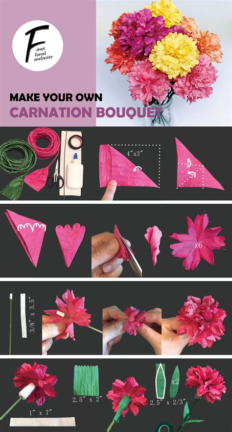Paper Flower Bouquet Template