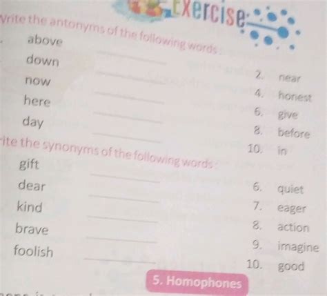 Write the antonyms of the following words: | StudyX