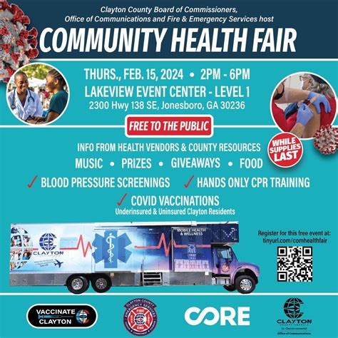 Vaccinate Clayton: Community Health Fair - Clayton County, Georgia