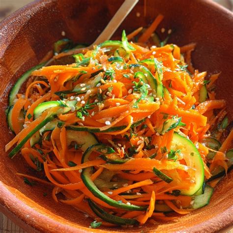 Fresh and Crunchy Cucumber Carrot Salad Recipe