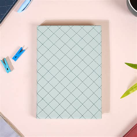 Set Of 3 Quilted Faux Leather A5 Notebooks Online - Premium Notebook ...
