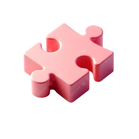 Flaches Rosa Puzzleteil Mit Zwei Ecken Und Weichen Kanten, Flaches Rosa ...