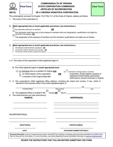 Articles of Incorporation - Template Spa...: Premium Template ...
