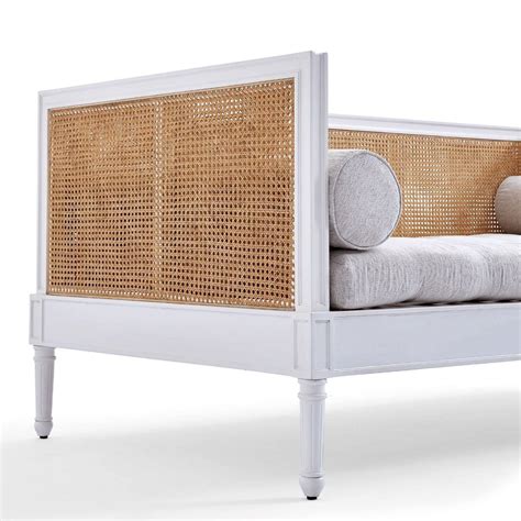 Seesham Wood Rattan 3 Seater Sofa / Day Bed – Rustic Home