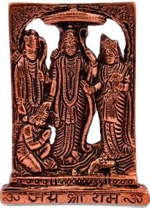 SAIY CRAFTS lord ramdarbar ram,laxman,sita,hanuman copper showpiece ...