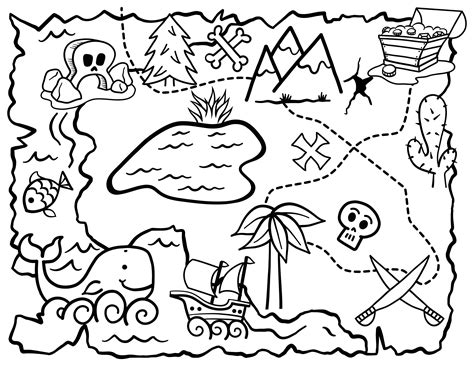 Printable Childrens Pirate Maps