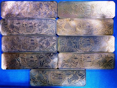 SPECIAL OFFER! Group of nine for BRAWNE in Antique Gaming Counters