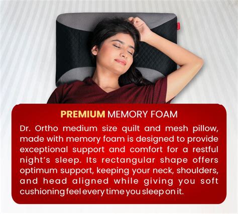 Memory Foam Pillow for Ultimate Comfort & Support | Dr. Ortho
