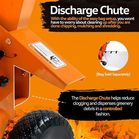 SuperHandy, 3in.1 Wood Chipper, Engine Displacement 212 cc, Horsepower ...