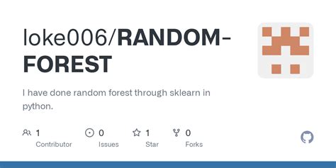 Random Forest in Python 的图像结果