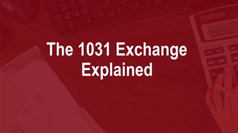 Image result for Explain 1031 Exchange