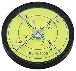 Round High Precision Aluminium Circular Bullseye RV leveling Bubble ...