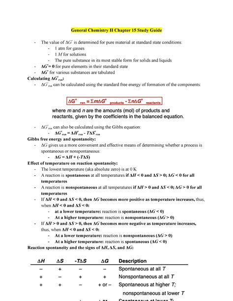 General Chemistry II Chapter 15 Study Guide Pt 7 - General Chemistry II ...
