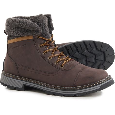 Eddie Bauer Oakridge Fleece-Lined Winter Boots (For Men) - Save 48%