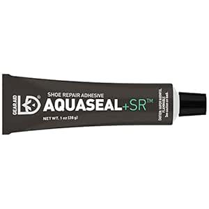 GEAR AID Aquaseal SR Shoe and Boot Repair Adhesive, Clear Glue, 1 oz ...