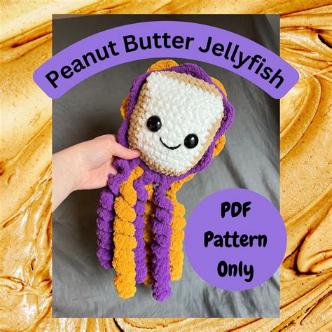 Peanut Butter Jellyfish Crochet Pattern - Etsy | Diy crochet projects ...