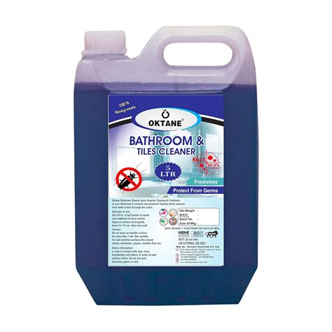 Oktane Bathroom & Tiles Cleaner Liquid (5 Ltr) | Disinfectant Bathroom ...