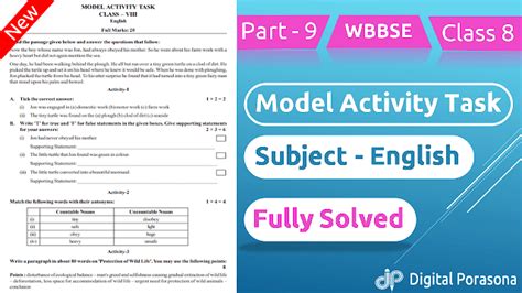 Model Activity Task Class 11 Part 8 English 的图像结果
