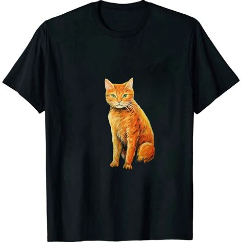 Cat Tshirt, Starry Night Cat, Womens Cat Shirt, Van Gogh Cat T-Shirt ...