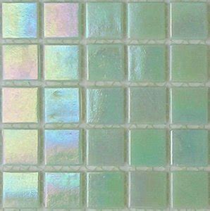 Pear Green Iridescent Glass tile