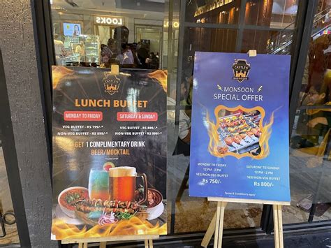 Menu at Castle's Barbeque - NSP, New Delhi