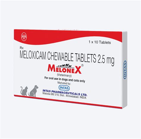 Intas Pet Melonex 2.5 mg Tablets for Dogs & Cats – Heads Up For Tails