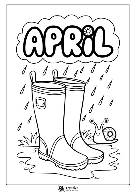 April Shower Coloring Pages [2025]
