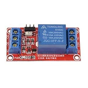 KCHOICE® 5V 1 Channel H/L Level Trigger Relay Optocoupler Module for ...