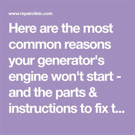 Generator Troubleshooting Guide 的图像结果