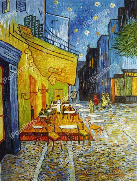 Cafe Terrace At Night Painting by Vincent Van Gogh Reproduction | iPaintings.com