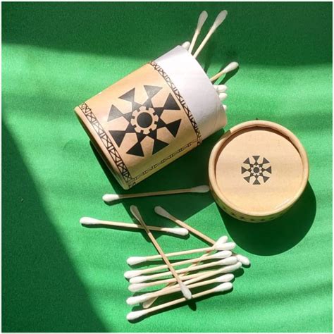 ONEarth Bamboo Cotton Ear Swabs Pack of 1 [80 buds] Earbuds use for ...