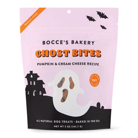Bocce's Bakery Halloween Ghost Bites Dog Treats - Hala's Paws