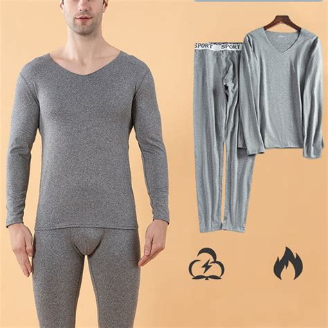 Baqcunre Men's Mens Constant Temperature Seamless Autumn Winter Thermal ...