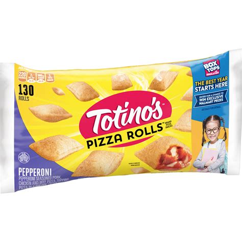 Totino's Pepperoni Frozen Pizza Rolls, 130 Count - Walmart.com ...