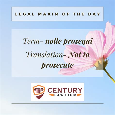 Nolle Prosequi Meaning
