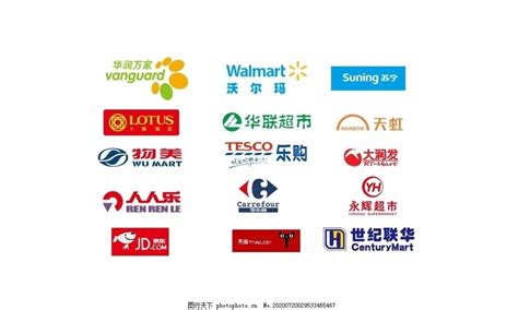各大超市logo图片_设计案例_广告设计-图行天下素材网